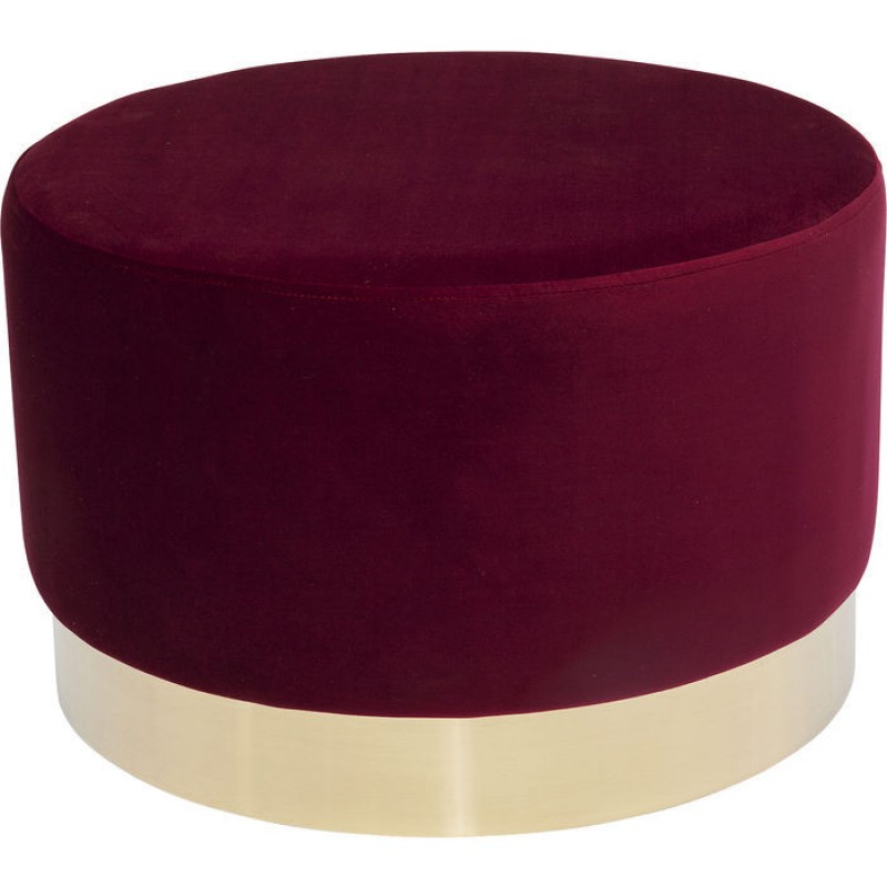 Stool Cherry Bordeaux Brass Ø55cm